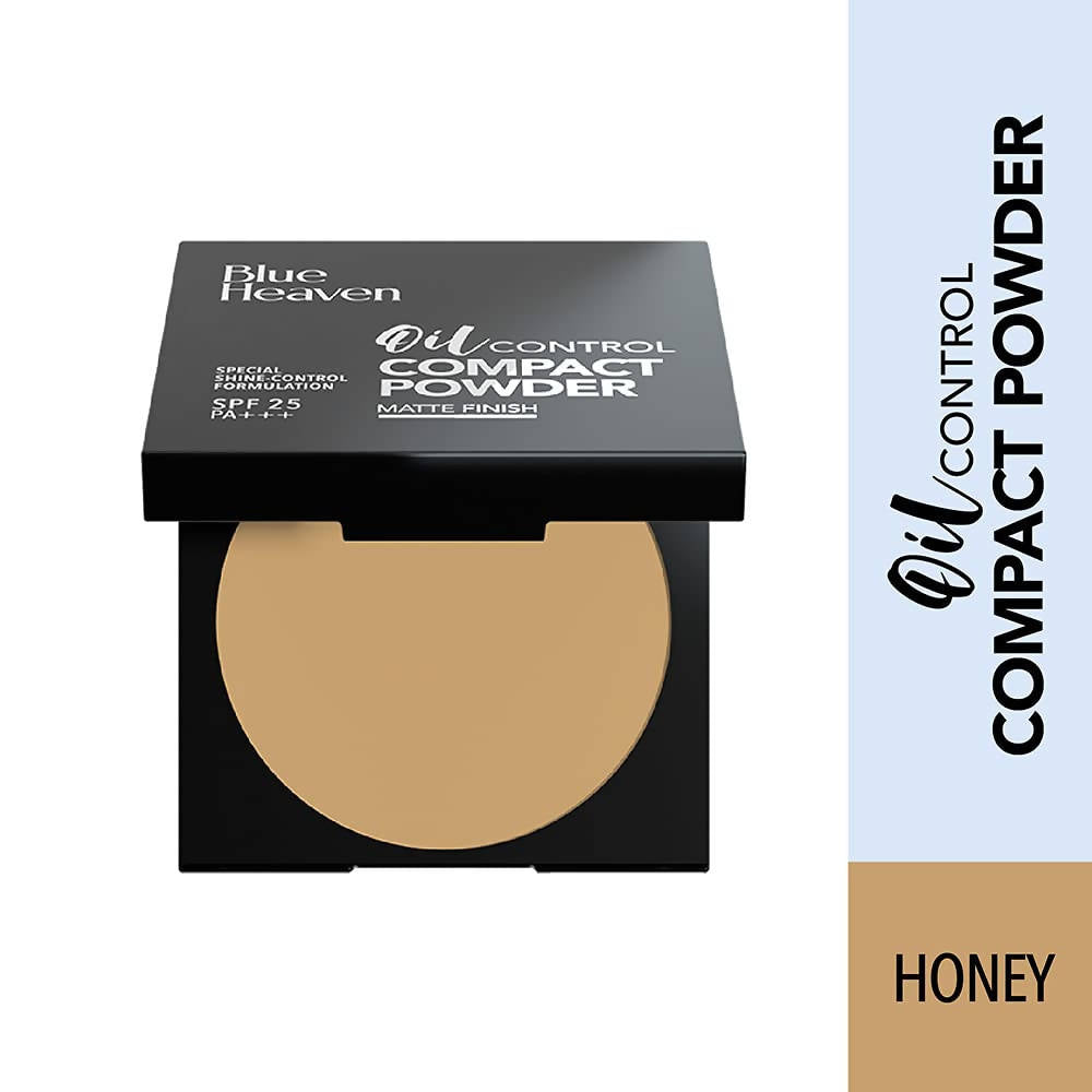 Blue Heaven Oil Control Compact Powder Matte Finish SPF 25 PA+++ Honey | Grocsy
