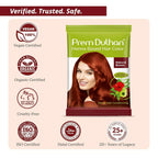 Prem Dulhan Natural Brown Henna Based Hair Color | Grocsy