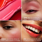 mCaffeine Shades Lip & Cheek Glow Tint Longlasting, Blendable Dewy Finish - Raspberry | Grocsy