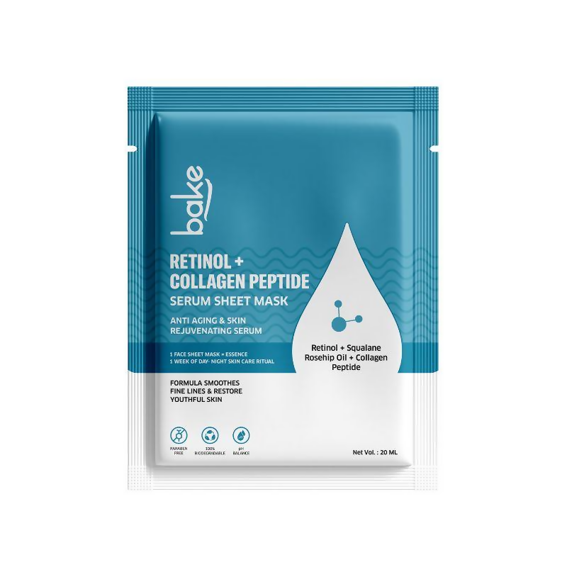 Bake Retinol + Collagen Peptide Sheet Mask | Grocsy