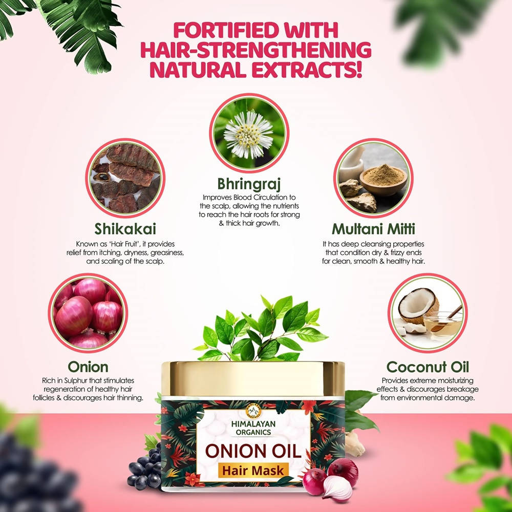 Himalayan Organics Onion Oil Hair Mask | Grocsy