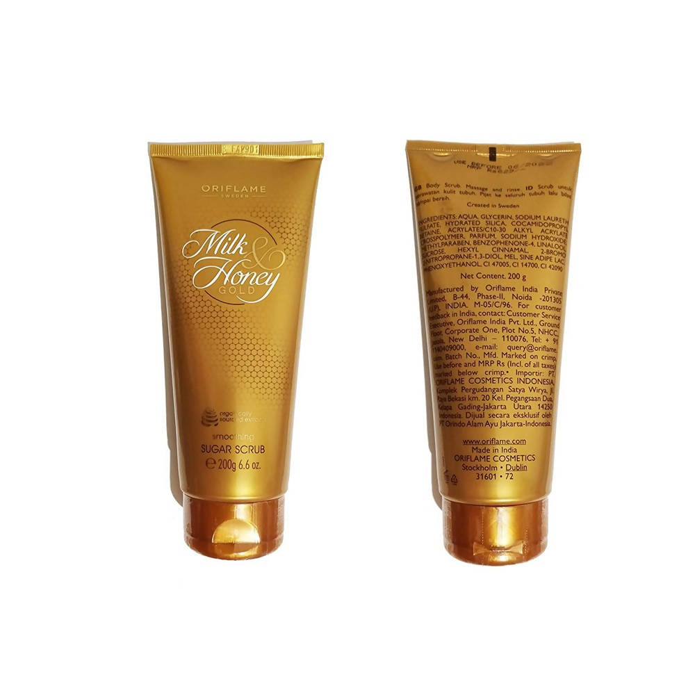 Oriflame Milk & Honey Gold Smoothing Sugar Scrub | Grocsy
