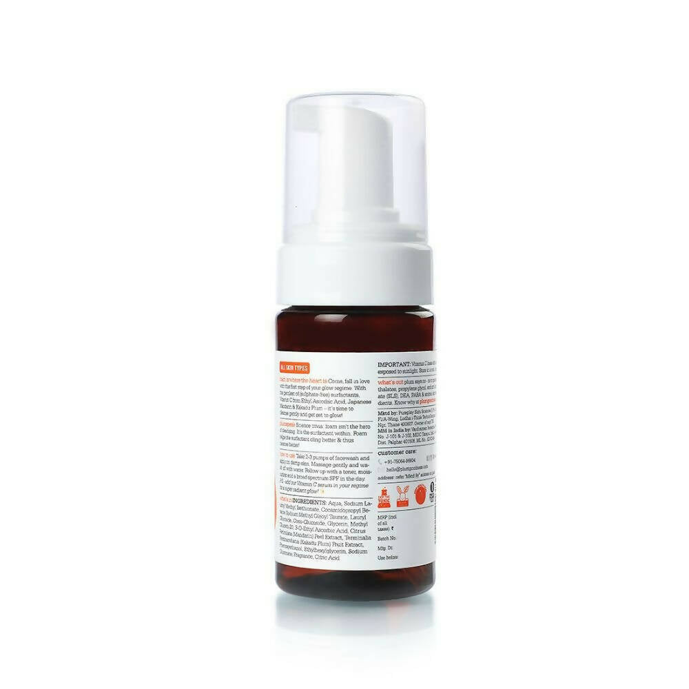 Plum Mandarin & Vitamin C Foaming Face wash | Grocsy