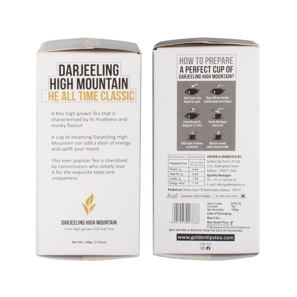 Golden Tips High Mountain Fine Darjeeling Loose Leaf Tea | Grocsy