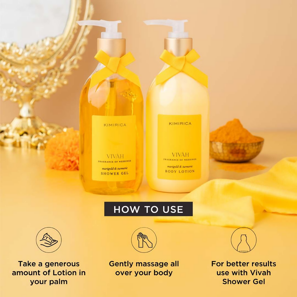 Kimirica Vivah Body Lotion Infused With Marigold And Turmeric | Grocsy