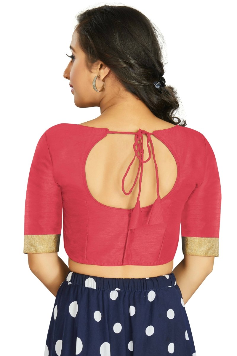 Aastha Fashion Women's Gajri Art Silk Designer Traditional Readymade Blouse | Grocsy