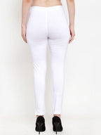 TAG 7 Women Pack Of 2 Solid Ankle-Length Straight-Fit Leggings | Grocsy