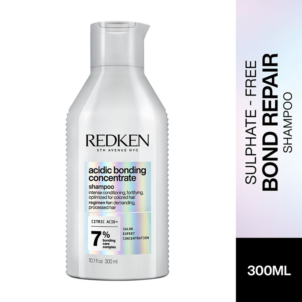 Redken Acidic Bonding Concentrate Sulphate Free Shampoo - Bond Repair For Damaged Hair | Grocsy