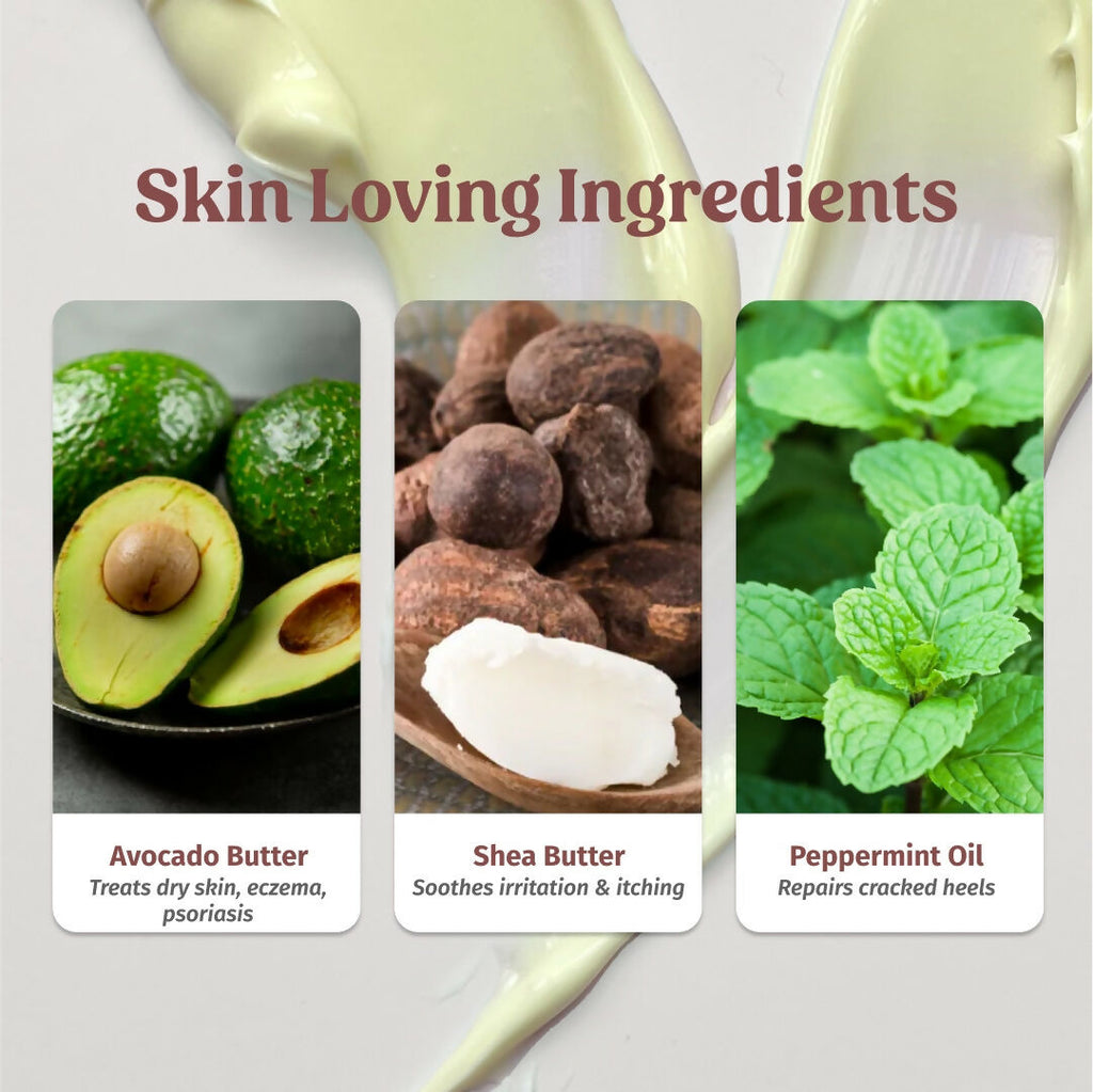 Vilvah Store Foot Cream (Treats Cracked Heels) | Grocsy