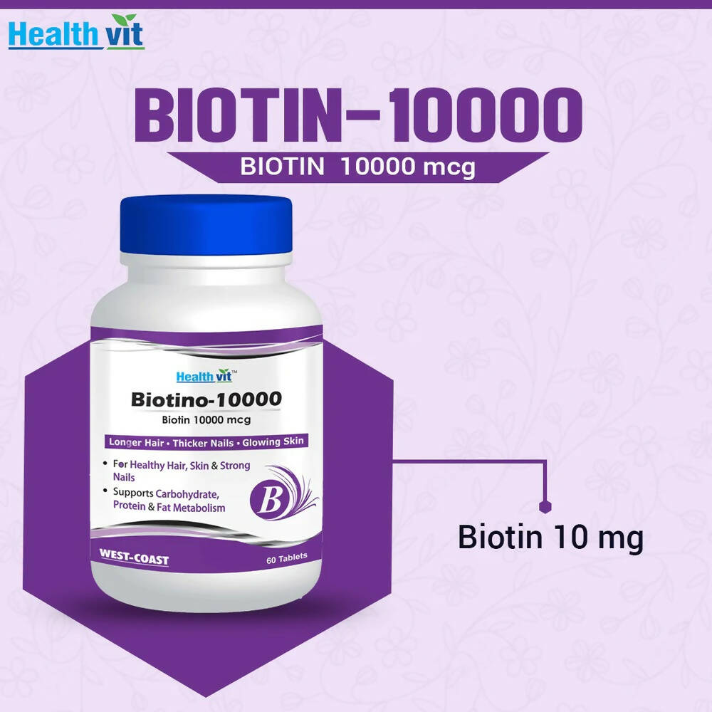Healthvit Biotino-10000 Tablets | Grocsy