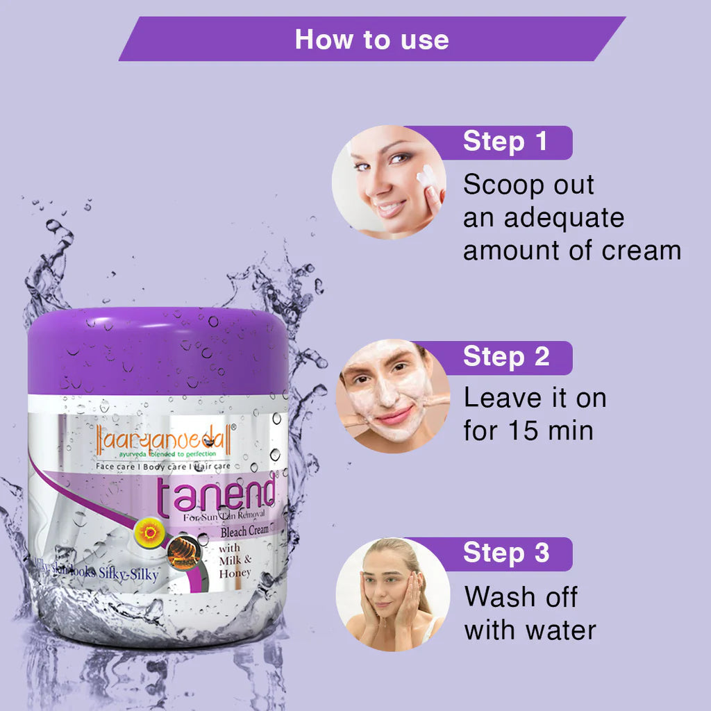 Aryanveda Tanend Bleach Cream | Grocsy