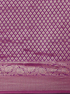Saree Mall Purple Ethnic Motifs Zari Silk Blend Banarasi Saree | Grocsy