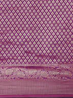 Saree Mall Purple Ethnic Motifs Zari Silk Blend Banarasi Sarees | Grocsy