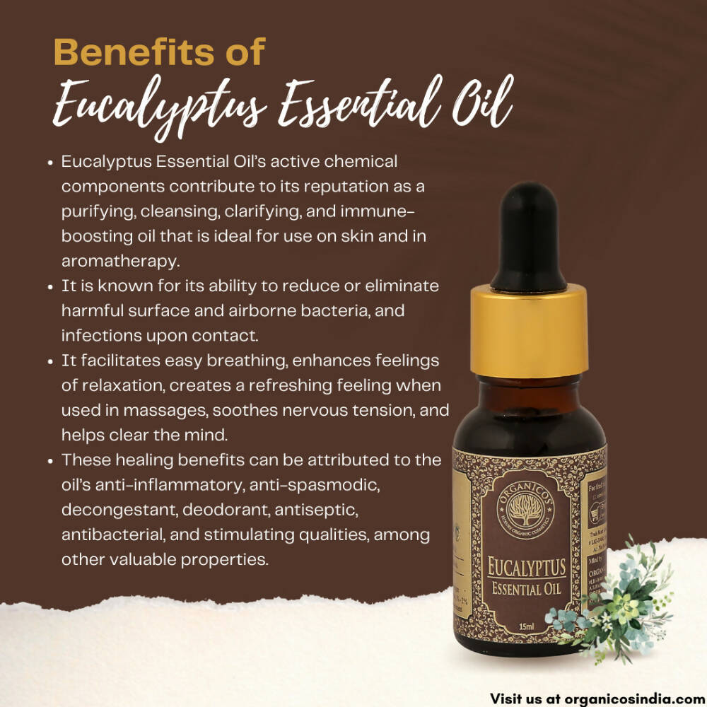 Organicos Eucalyptus Essential Oil | Grocsy