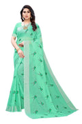 Vamika Green Chanderi Designer Saree (SERIN GREEN) | Grocsy