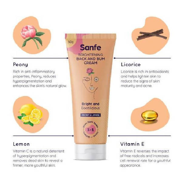 Sanfe Brightening Back And Bum Cream | Grocsy