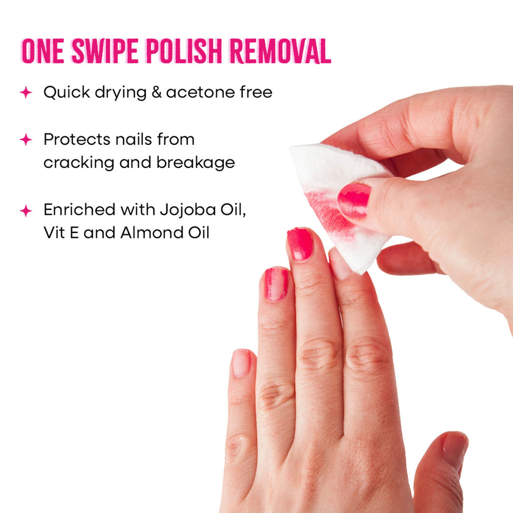 Nykaa Skin Nail Polish Remover with Vitamin E, Jojoba & Almond Oil For Nourishment & Gentle Cleansing | Grocsy
