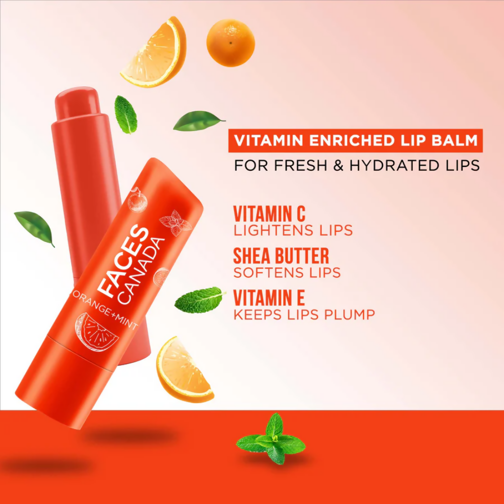 Faces Canada Vitamin C Lip Balm - Orange Mint | Grocsy