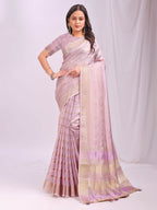 Shree Shyam Fashion Organza Light Pink Saree | Grocsy