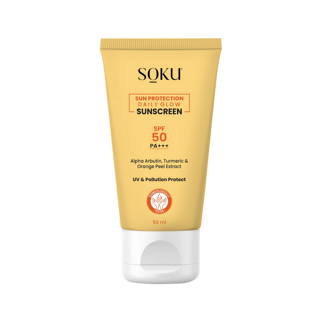SOKU Sun Protection Daily Glow Sunscreen SPF 50 | Grocsy