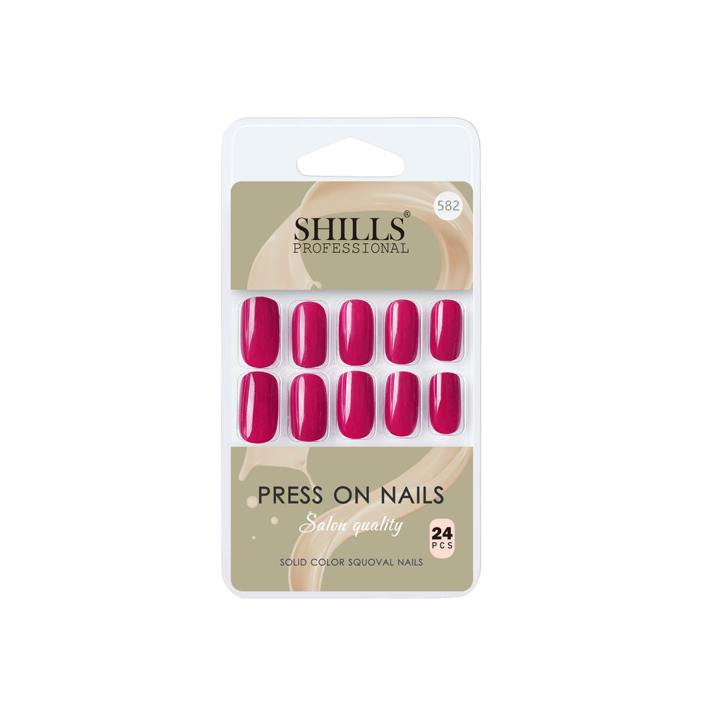 Shills Professional Reusable Press On Nails Square - SPN582 | Grocsy