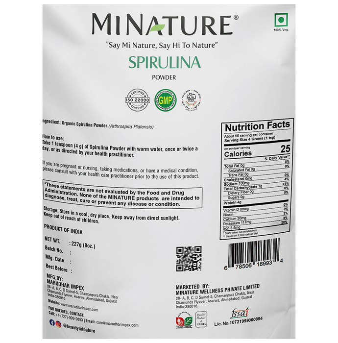 Minature Spirulina Organic Powder | Grocsy
