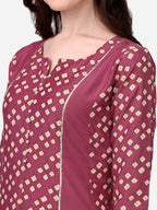 HERE&NOW Bandhani Printed Kurta | Grocsy