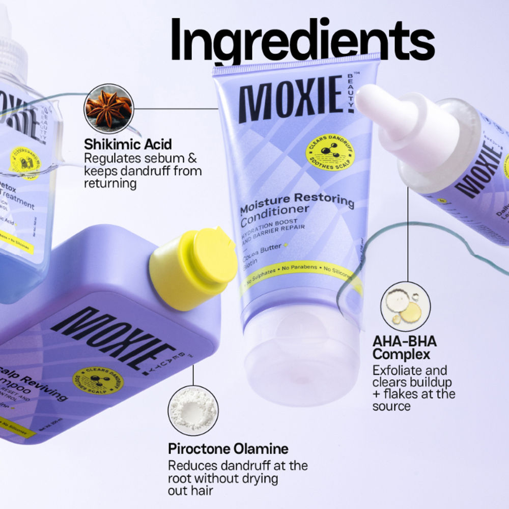 Moxie Beauty The Scalp Sos Routine (Pre-wash, Shampoo, Conditioner & Serum) | Grocsy