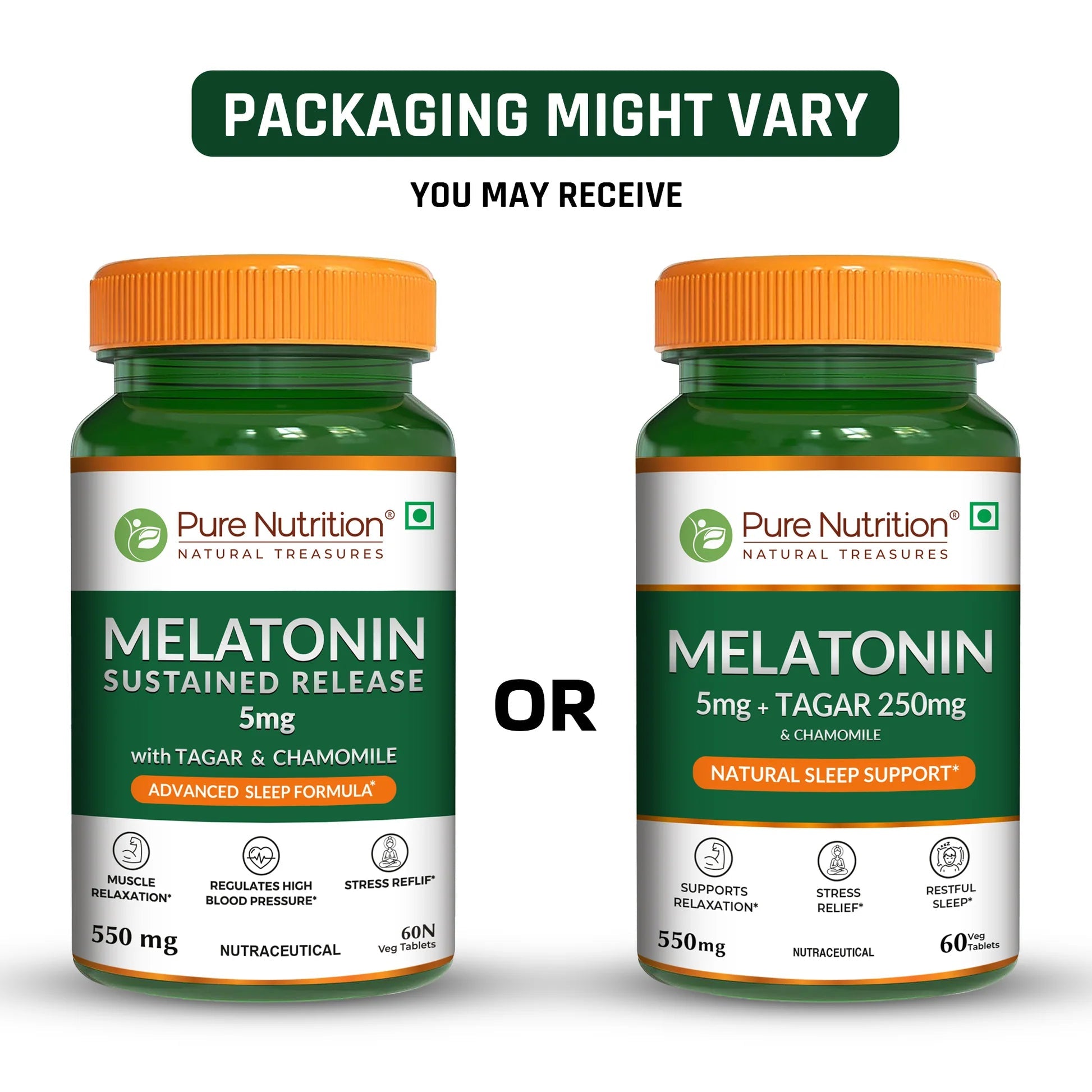 Pure Nutrition Melatonin 5mg Veg Tablets | Grocsy