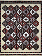 Spangle White & Maroon Ethnic Motifs 260 TC Cotton King Bedsheet with 2 Pillow Covers | Grocsy