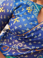 Tikhi Imli Bandhani Gotta Patti Georgette Saree | Grocsy