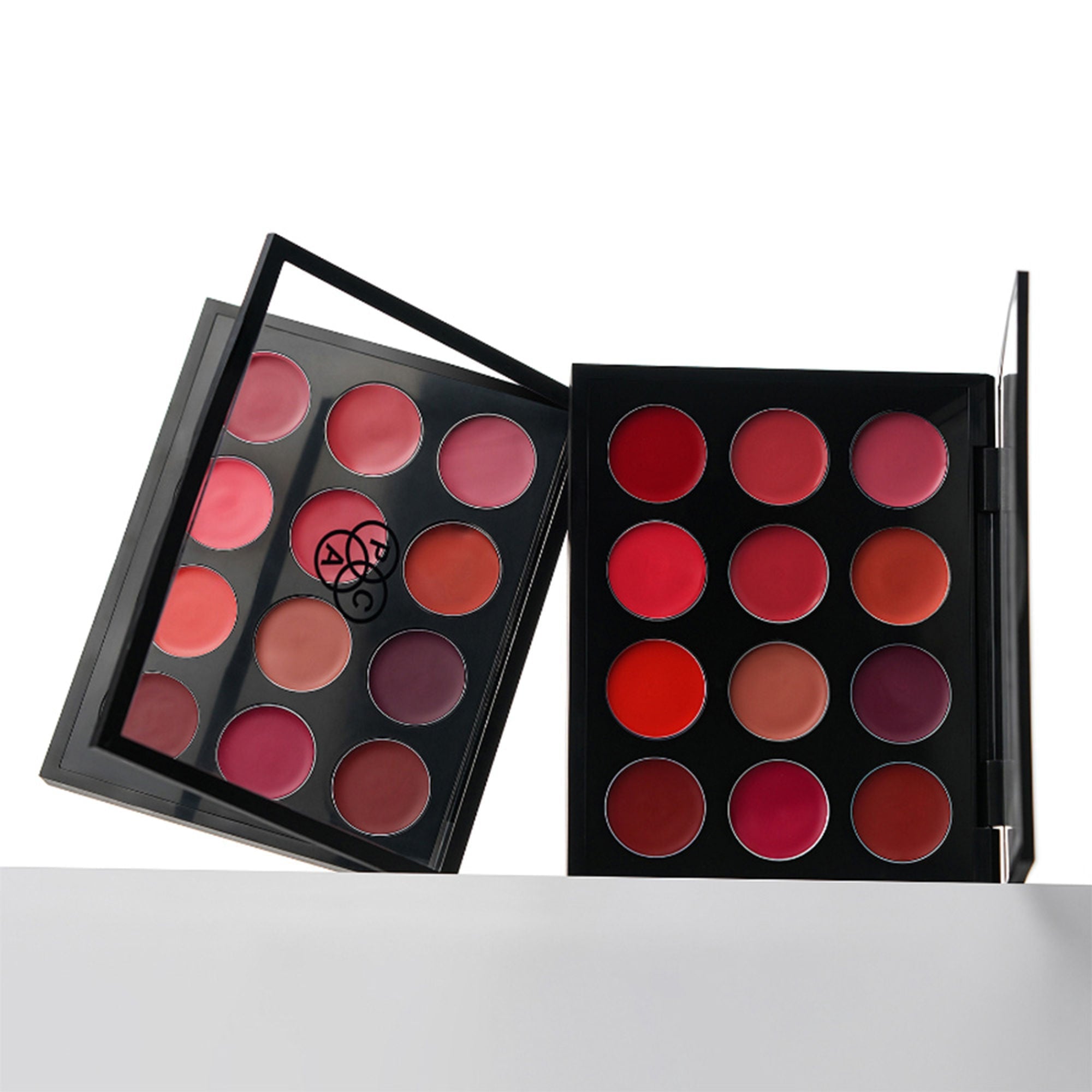 PAC Studio Retro Lip Palette X12 - Intense Color Payoff, Creamy & Highly Blendable, Semi Matte Finish | Grocsy