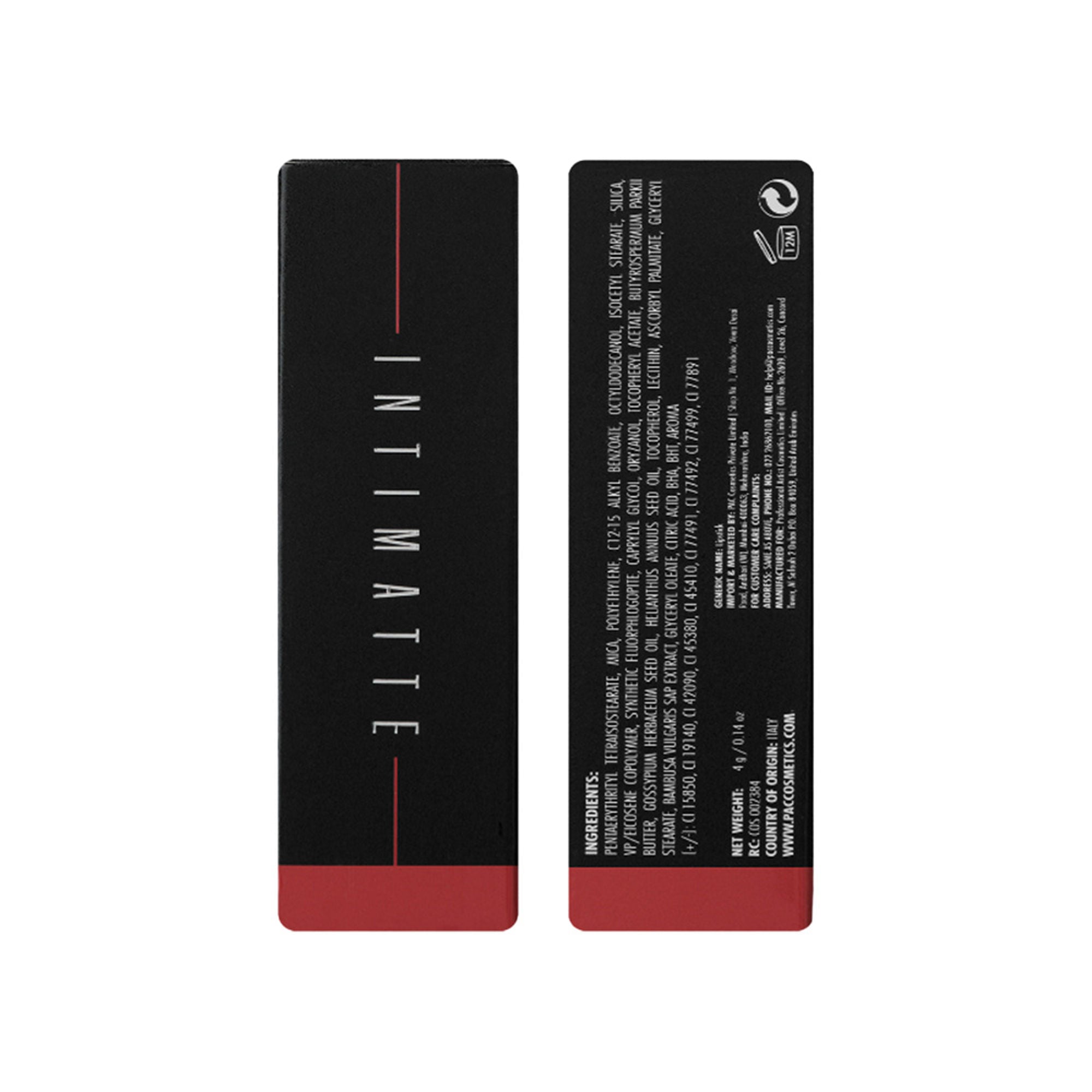 PAC Studio Intimatte Lipstick - Red Craze | Grocsy