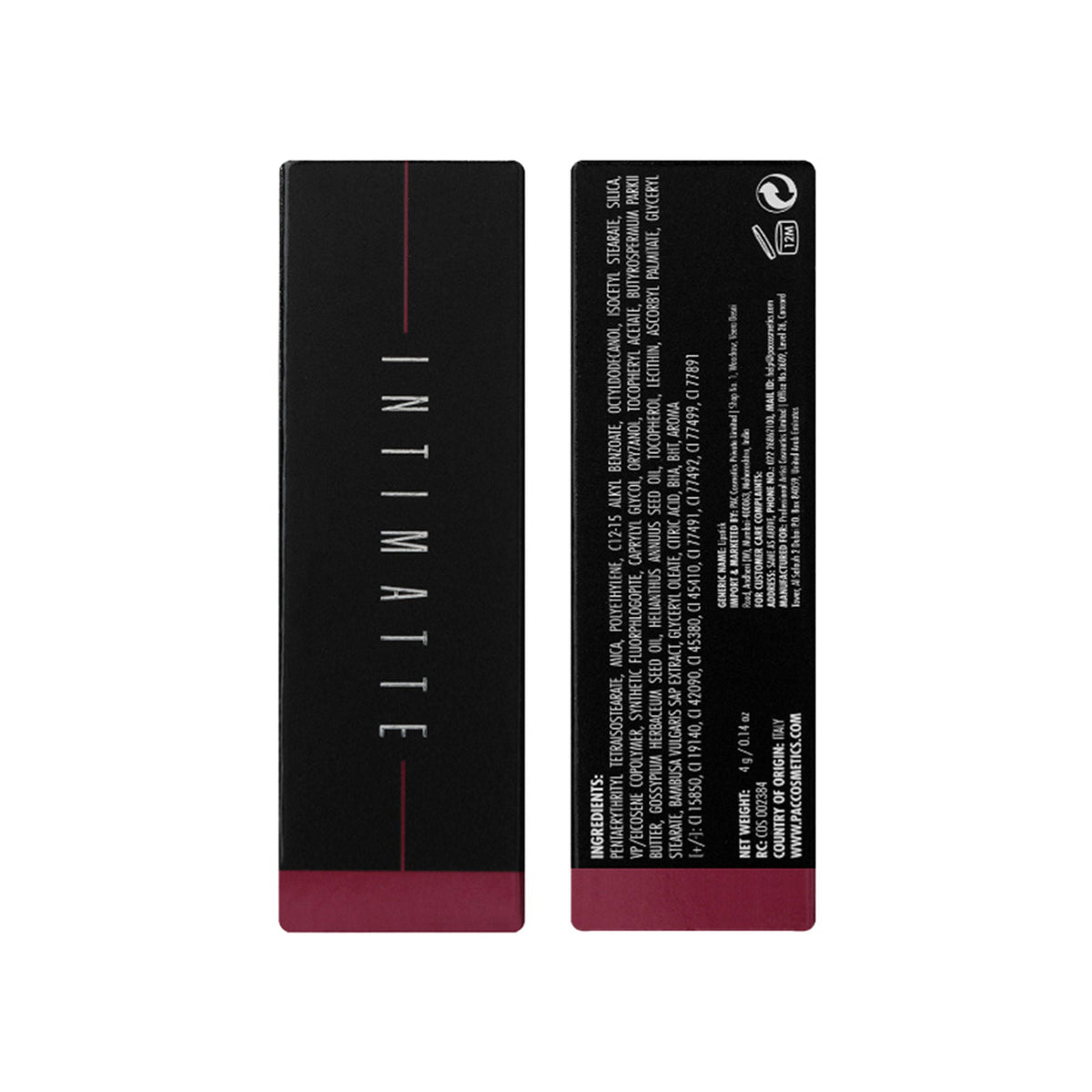 PAC Studio Intimatte Lipstick - On The Edge | Grocsy