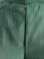 Green Chinon Embroidered Straight Kurta with Trouser & Dupatta - Salimar | Grocsy