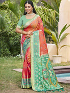 Shree Shyam Fashion Mustard Pochampally Silk Saree | Grocsy