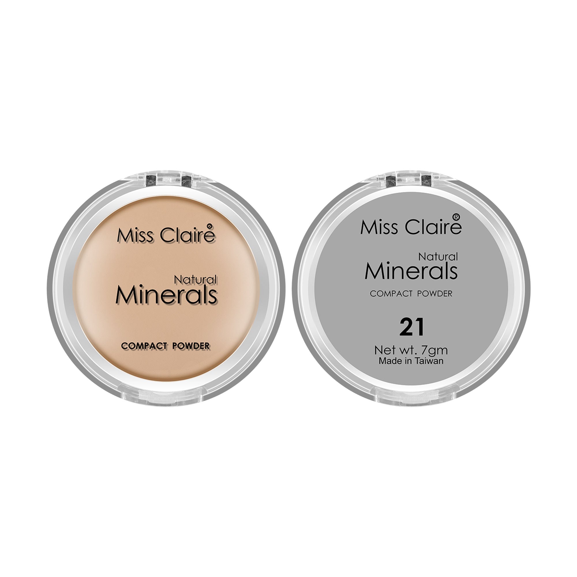 Miss Claire Natural Mineral Compact Powder - 21 Natural Beige | Grocsy