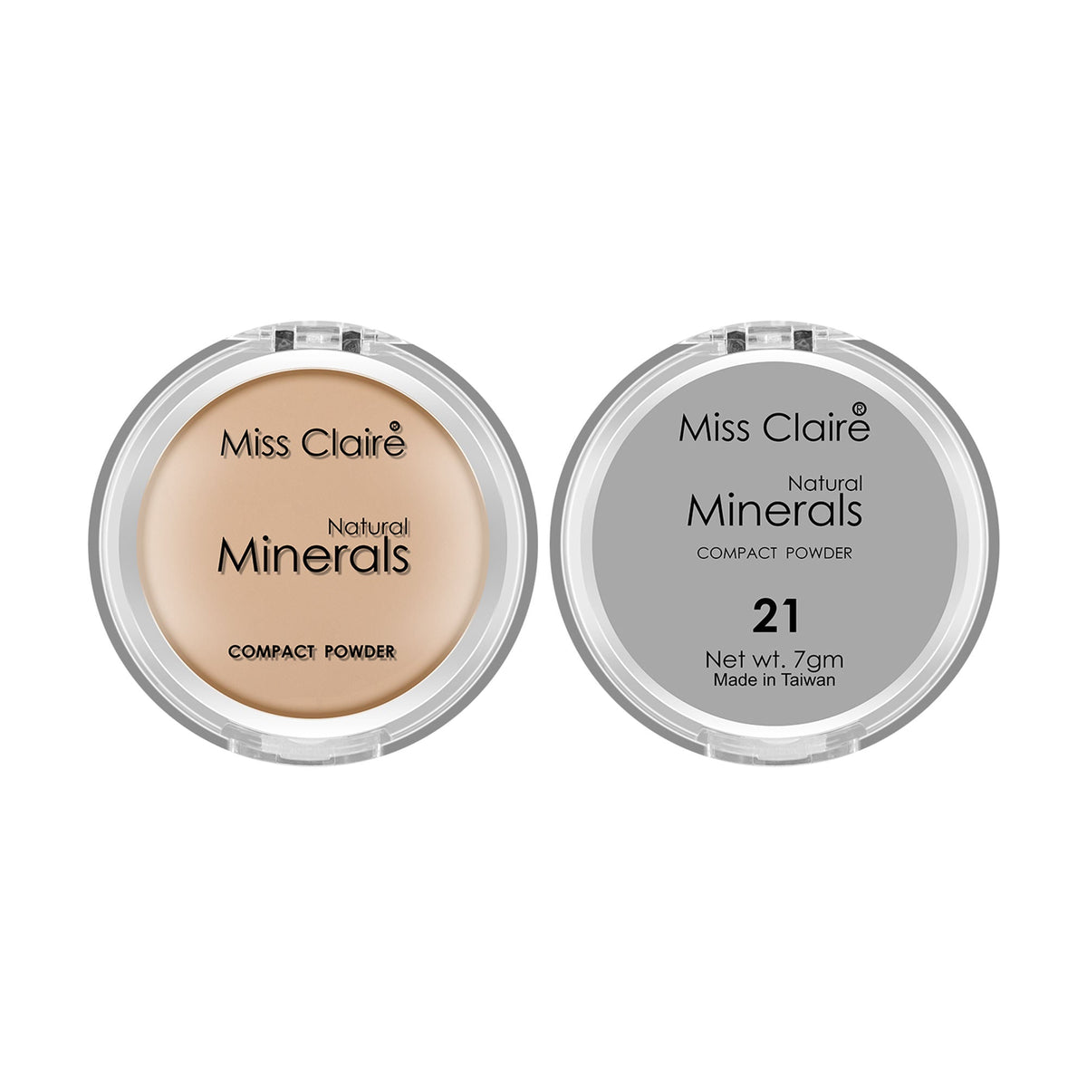 Miss Claire Natural Mineral Compact Powder - 21 Natural Beige | Grocsy
