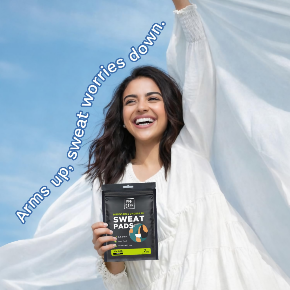 Pee Safe Sweat Pads For Underarms Women & Men | Grocsy