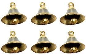 Uapan Brass Pooja Room Bells with J Hook | Grocsy