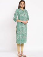 HERE&NOW Paisley Printed Straight Kurta | Grocsy