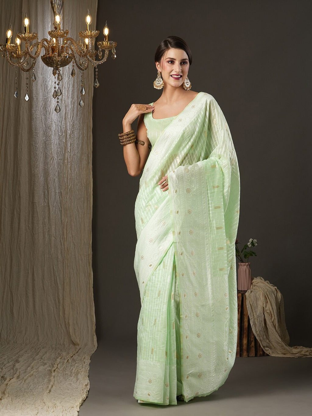 Saree Mall Woven Design Zari Silk Cotton Saree | Grocsy