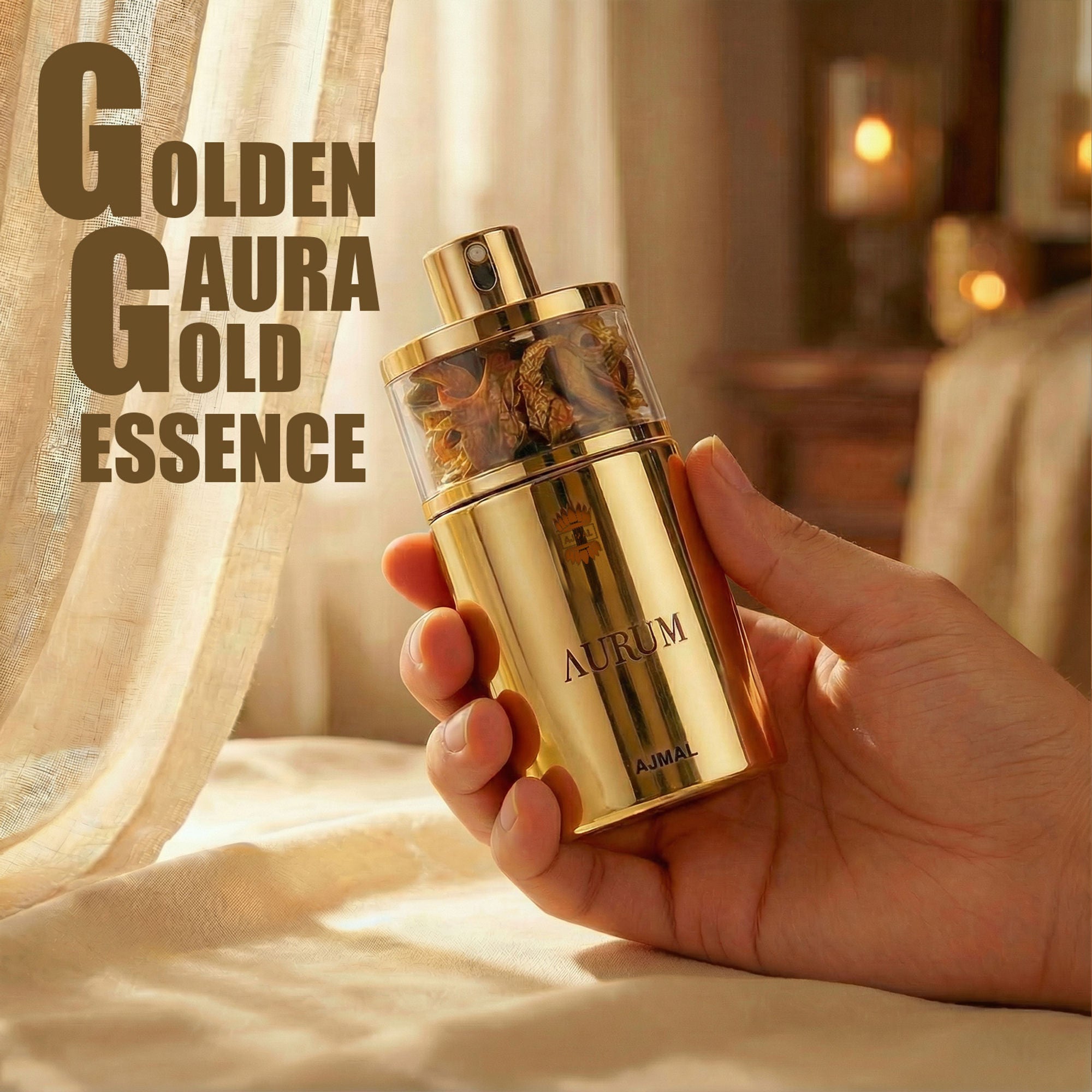Ajmal India Aurum Edp Perfume For Women Fresh Fruity Luxury Fragrance | Grocsy
