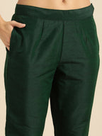 All About You Women Green Kurta with Trousers | Grocsy