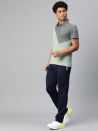 Alcis Colourblocked Polo Collar Anti Static Slim Fit T-shirt | Grocsy