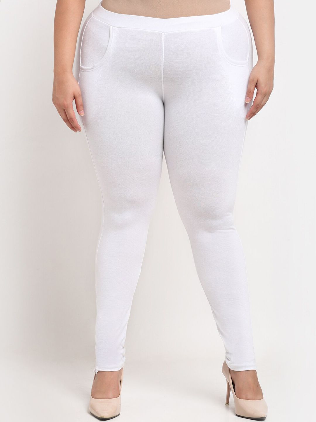 TAG 7 Women Plus Size Ankle Length Cotton Leggings | Grocsy