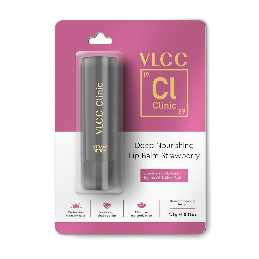 VLCC Clinic Deep Nourishing Lip Balm Strawberry & Rose | Grocsy