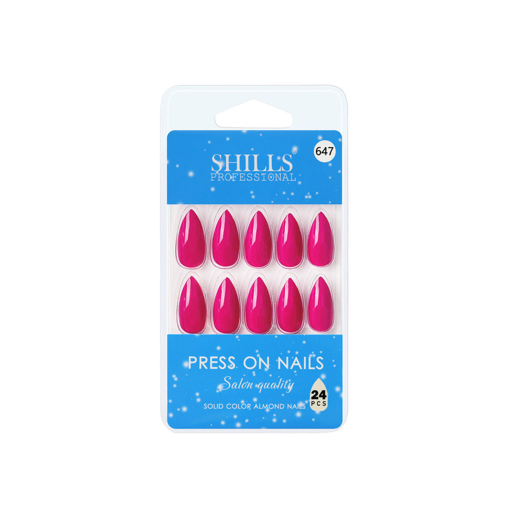 Shills Professional Reusable Press On Nails Almond - SPN647 | Grocsy