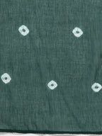 HERE&NOW Women Green & White Ethnic Motifs Embroidered Kurta with Trousers & With Dupatta | Grocsy