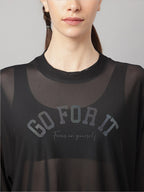 MKH Typography Printed Drop Shoulder Sleeves Dri-FIT Sports T-Shirt | Grocsy